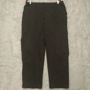 Just My Size 2-Pocket Grey Flat-front Pant Size2XP